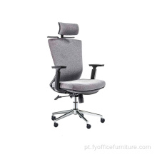 Cadeira ergonômica executiva giratória cinza escuro HFabric totalmente à venda